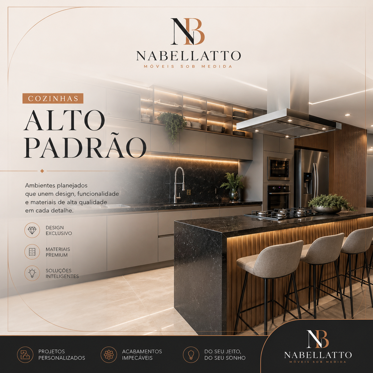 Cozinha de alto padrão Nabellatto